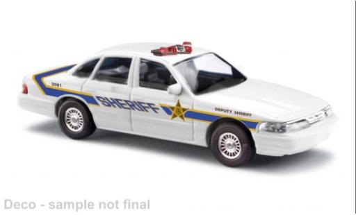 Diecast model cars Ford Crown Police Interceptor Victoria NYC Deputy Sheriff 1996 1/87 Busch