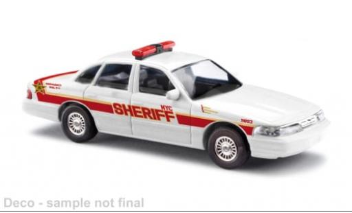 Diecast model cars Ford Crown Police Interceptor Victoria NYC Sheriff 1996 1/87 Busch
