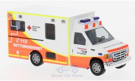 Diecast model cars Ford E350 Ambulance E-350 DRK 1992 1/87 Busch