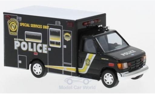 Diecast model cars Ford E350 Police E-350 - Special Service Unit 1992 1/87 Busch