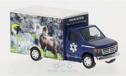 Diecast model cars Ford E350 Ambulance E-350 Wyoming Medical Center 1/87 Busch