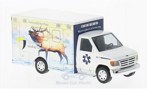 Diecast model cars Ford E350 Ambulance E-350 Wyoming Medical Center 1992 Elch 1/87 Busch