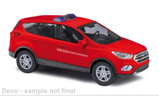 Diecast model cars Ford Kuga Pompiers Werkfire brigade Claas 2017 1/87 Busch