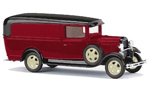 Diecast model cars Ford Model A Model AA A red/black 1/87 Busch