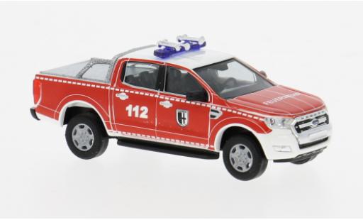 Diecast model cars Ford Ranger Emergency 2016 Fire brigade Datteln 1/87 Busch