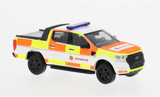 Diecast model cars Ford Ranger Pickup 2016 Johanniter W&Atilde;&frac14;rzburg 1/87 Busch