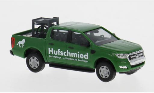 Diecast model cars Ford Ranger Pickup 2016 Mobiler Hufschmied 1/87 Busch