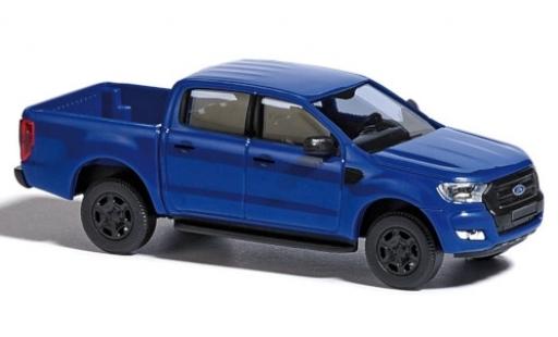 Diecast model cars Ford Ranger Pickup blue 2016 1/87 Busch