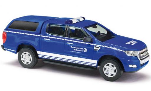 Diecast model cars Ford Ranger Emergency DoKa THW Donauw&Atilde;&para;rth 2016 with Hardtop 1/87 Busch