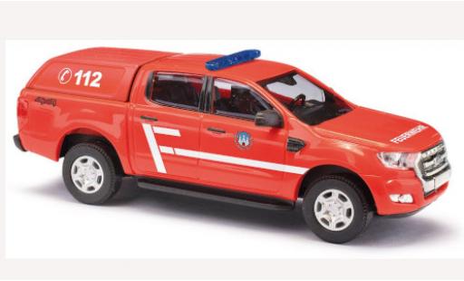 Diecast model cars Ford Ranger Emergency Fire brigade Freiberg 2016 with Hardtop 1/87 Busch