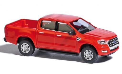 Diecast model cars Ford Ranger Pickup red 2016 1/87 Busch