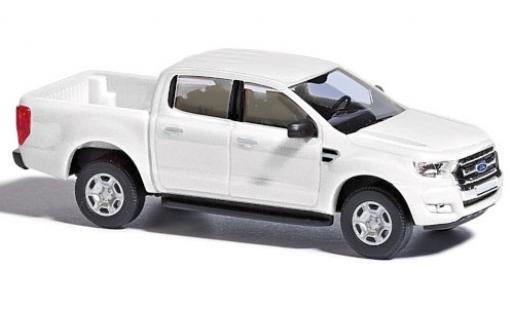 Diecast model cars Ford Ranger Pickup white 2016 1/87 Busch