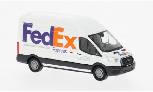 Diecast model cars Ford Transit Bus 2014 FedEx 1/87 Busch