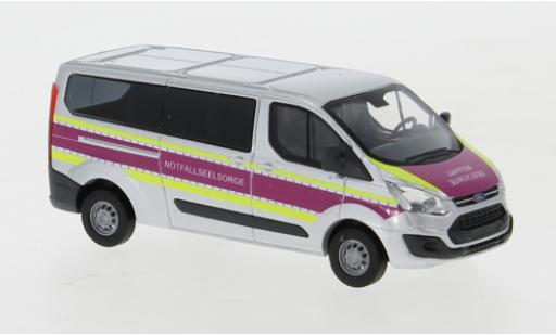 Diecast model cars Ford Transit Custom Bus Notfallseelsorge 1/87 Busch