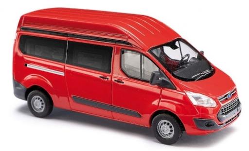 Diecast model cars Ford Transit Custom Hochroof red bus 1/87 Busch