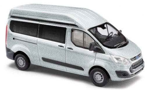 Diecast model cars Ford Transit Custom Hochroof grey bus 1/87 Busch