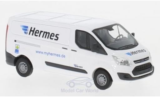 Diecast model cars Ford Transit Custom van Hermes 2012 1/87 Busch