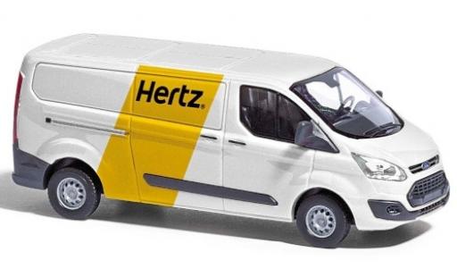 Diecast model cars Ford Transit Custom van Hertz Autovermietung 2012 1/87 Busch