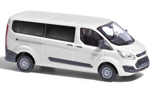 Diecast model cars Ford Transit Custom white 2012 bus 1/87 Busch