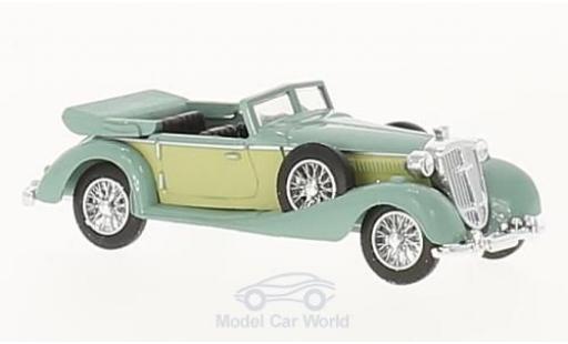 Diecast model cars Horch 853 Cabriolet Convertible green 1933 1/87 Busch