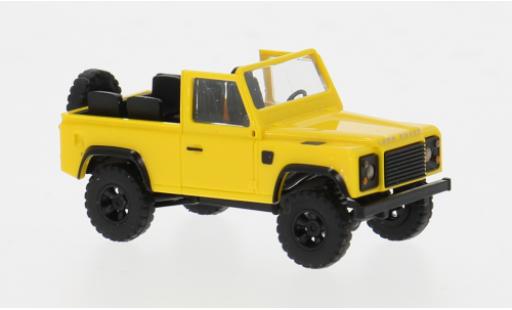 Diecast model cars Land Rover Defender 90 yellow 1983 1/87 Busch