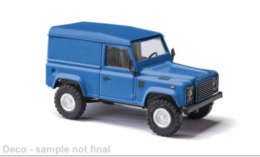 Diecast model cars Land Rover Defender 90 van blue 1983 1/87 Busch