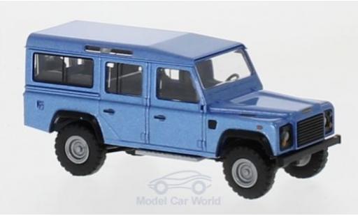 Diecast model cars Land Rover Defender Base metallic blue 1983 1/87 Busch