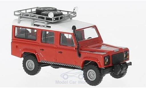 Diecast model cars Land Rover Defender Base red/white Lion 1983 with roofgep&Atilde;&curren;cktr&Atilde;&curren;ger and zwei Ersatzreifen 1/87 Busch