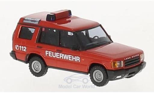 Diecast model cars Land Rover Discovery Base Fire brigade 1998 1/87 Busch
