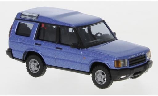 Diecast model cars Land Rover Discovery Base metallic blue 1/87 Busch