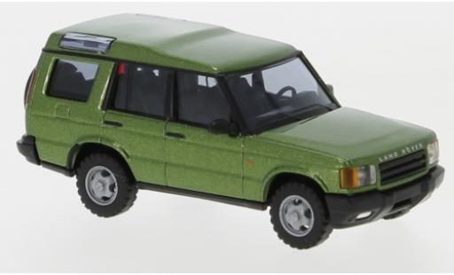 Diecast model cars Land Rover Discovery Base metallic green 1/87 Busch