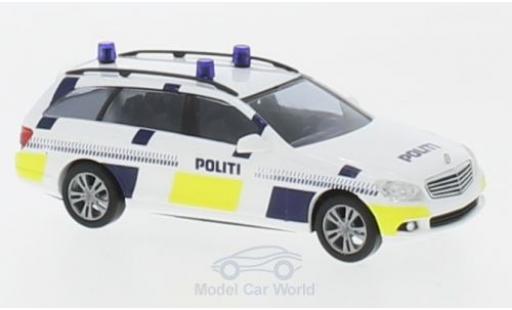 Diecast model cars Mercedes Classe C T-Modell Politi 1/87 Busch
