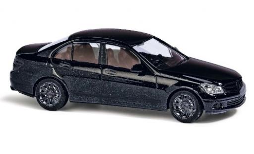 Diecast model cars Mercedes Classe C Base (W204) metallic black Black Edition 1/87 Busch