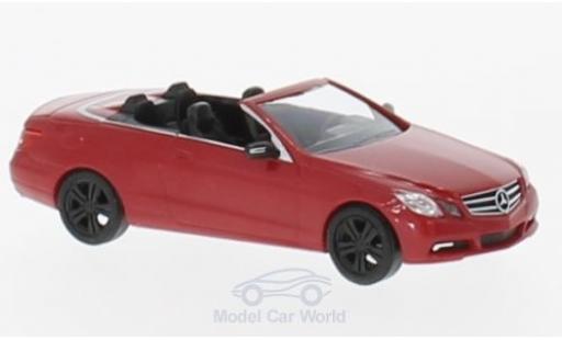Diecast model cars Mercedes Classe E Cabriolet Convertible Sport (A 207) red 2010 1/87 Busch
