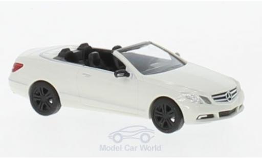 Diecast model cars Mercedes Classe E Cabriolet Convertible Sport (A 207) white 2010 1/87 Busch