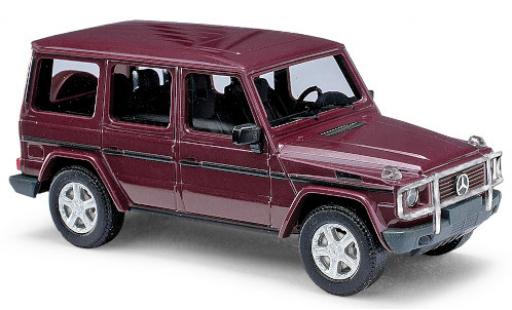 Diecast model cars Mercedes Classe G Base (W463) red 1990 avec Frontramme 1/87 Busch