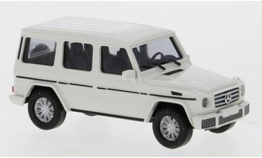 Diecast model cars Mercedes Classe G Base (W463) white avec plus Sto&Atilde;�stange 1/87 Busch