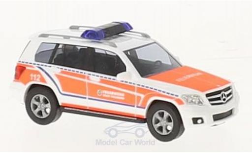 Diecast model cars Mercedes GLK Base Klasse Fire brigade Falkensee 2009 1/87 Busch