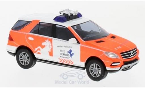 Diecast model cars Mercedes Classe M Base (W164) Notarzt Herford 2005 1/87 Busch