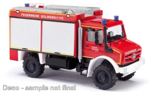 Diecast model cars Mercedes Unimog U300-U5023 U 5023 Fire brigade Solingen 2014 1/87 Busch