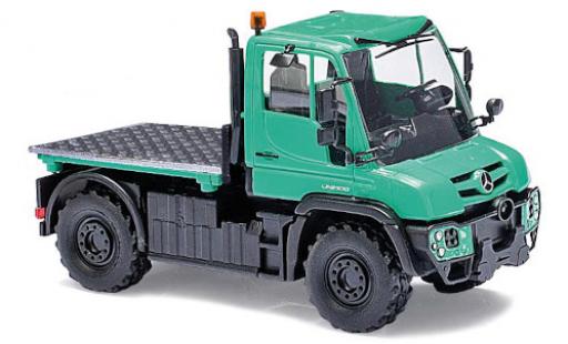 Diecast model cars Mercedes Unimog 406-425 U430 green 2013 avec flacher plateforme 1/87 Busch