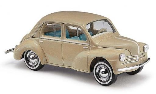 Diecast model cars Renault 4CV Base beige 1958 avec Wei&Atilde;�wandreifen 1/87 Busch