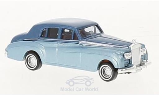 Diecast model cars Rolls Royce Silver Cloud Base metallic blue/metallic blue 1959 1/87 Busch