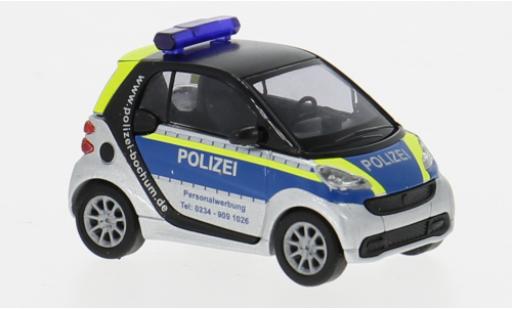 Diecast model cars Smart ForTwo Coupe 2012 Police Bochum 1/87 Busch