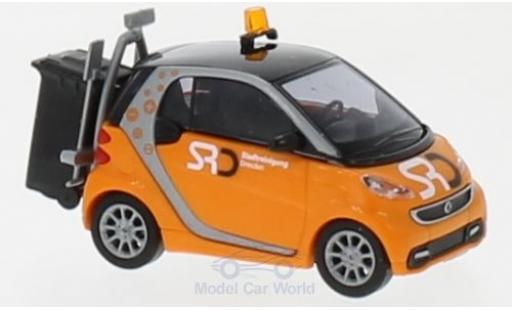 Diecast model cars Smart ForTwo Coupe Stadtreinigung Dresden 2012 1/87 Busch