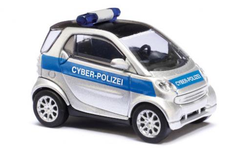 Diecast model cars Smart ForTwo Livree Flotte Cyber-Police 2007 1/87 Busch