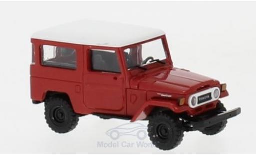 Diecast model cars Toyota Land Cruiser 40 J4 red/white 1/87 Busch