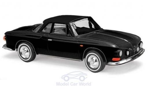 Diecast model cars Volkswagen Karmann Ghia Base Ghia 1600 black 1961 1/87 Busch