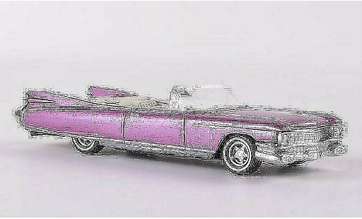 Cadillac Eldorado Convertible 1/87 Busch pink 1959 diecast model cars