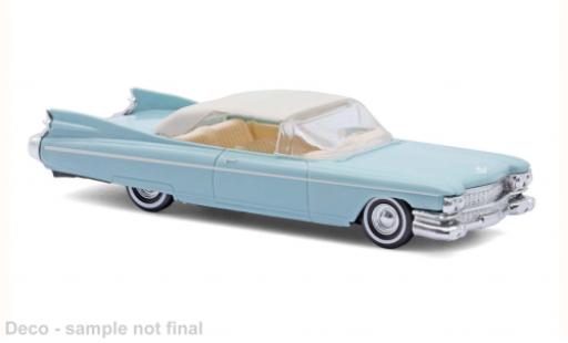 Diecast model cars Cadillac Eldorado Coupe blue/white 1959 1/87 Busch